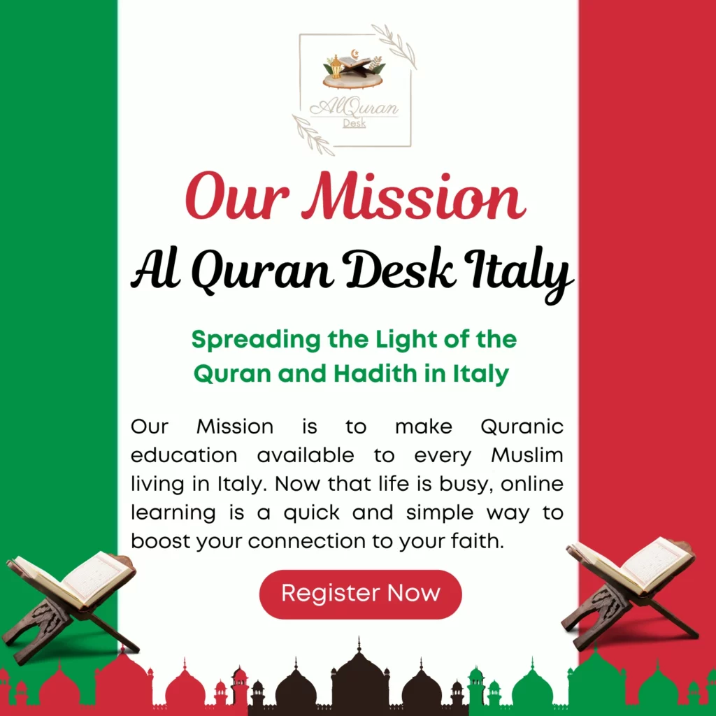 Italy flag symbolizing easy and accessible Quranic education for Muslims living across Italy through AlQuranDesk.