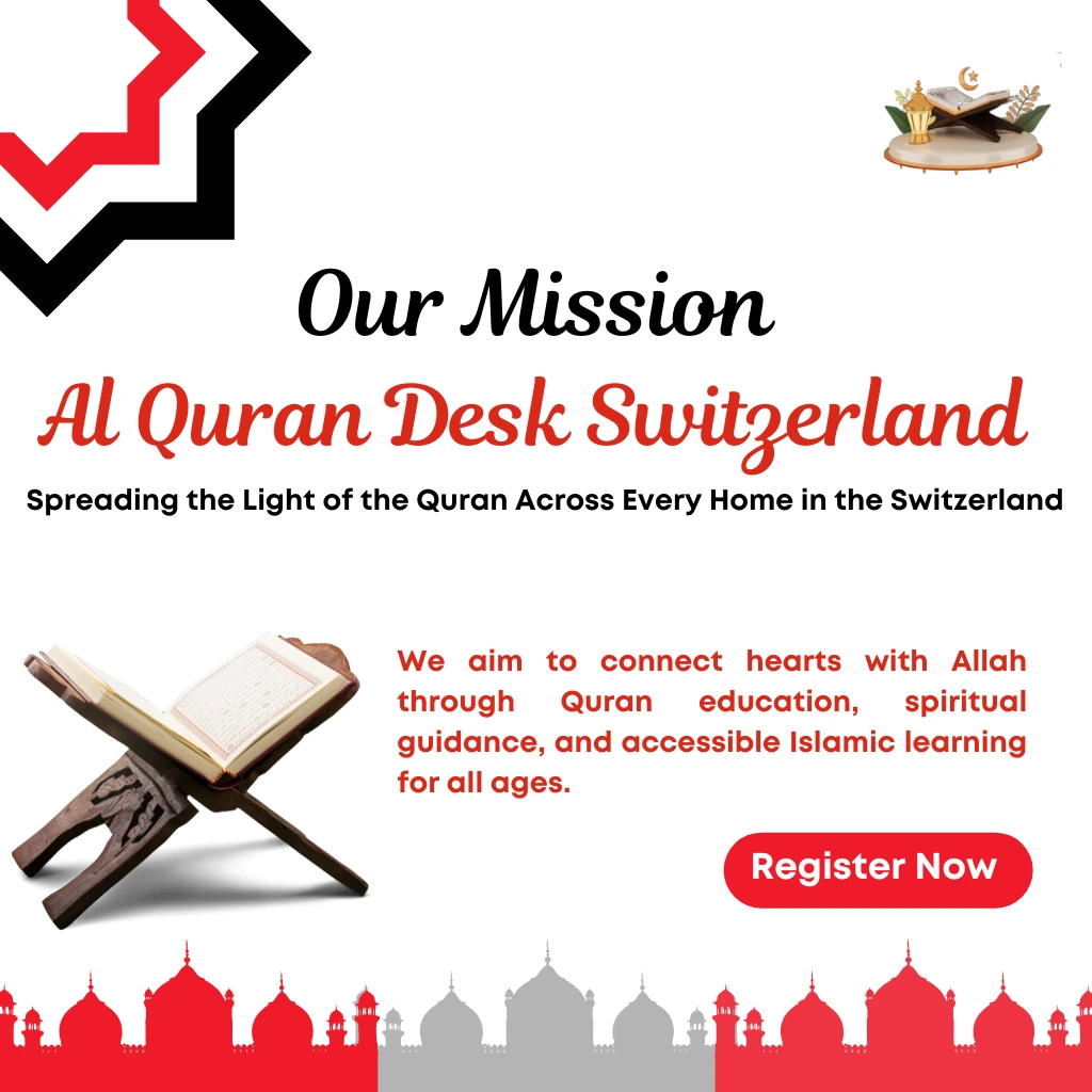 Online Quran mission in Switzerland providing interactive digital Quran classes to Muslims