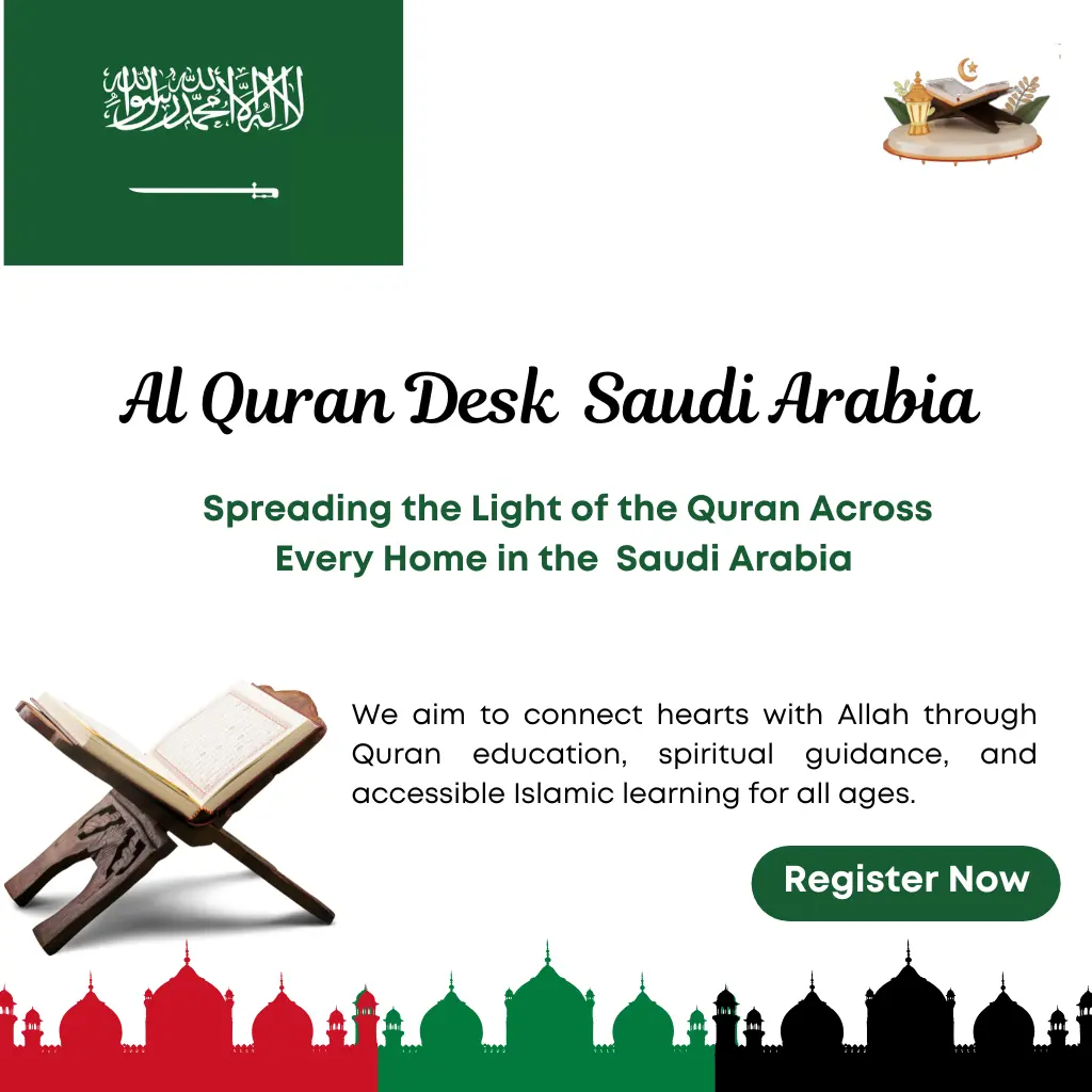AlQuran Desk Academy mission for online Quran learning across Saudi Arabia