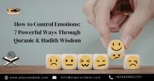 How to control emotions in Islam