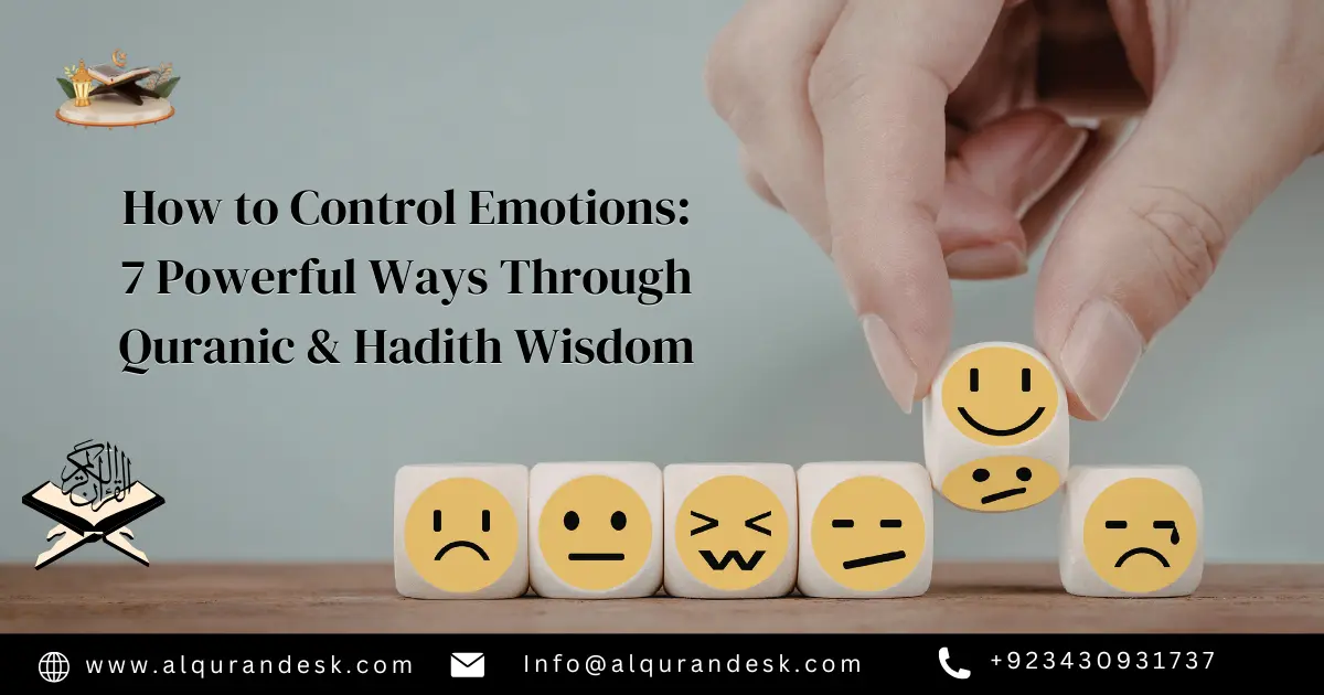 How to control emotions in Islam