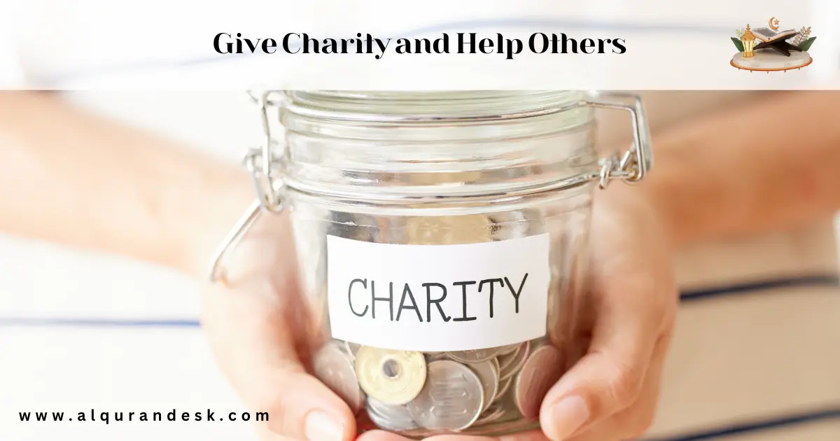 A Muslim giving charity and helping people in need, reflecting kindness, compassion, and Islamic teachings about emotional and spiritual wellbeing.