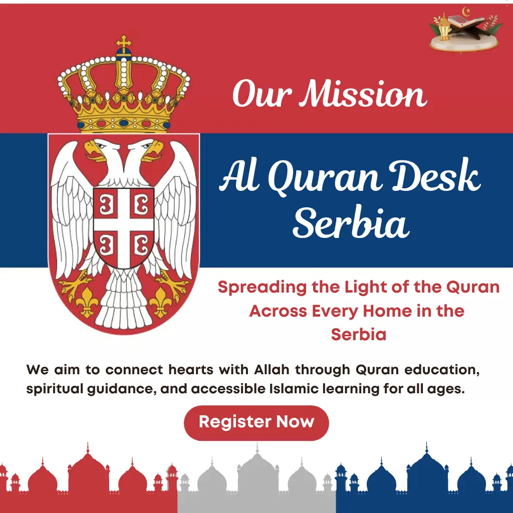 Certified online Quran teacher guiding Muslim students in Serbia through interactive Quran learning sessions with personalized Islamic education.